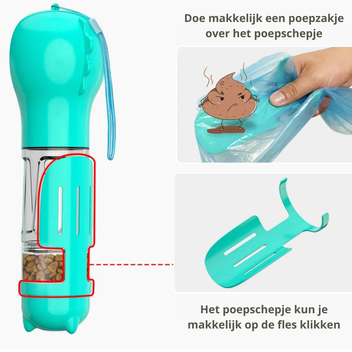 Rover | 4-in-1 Draagbare Hondenfles