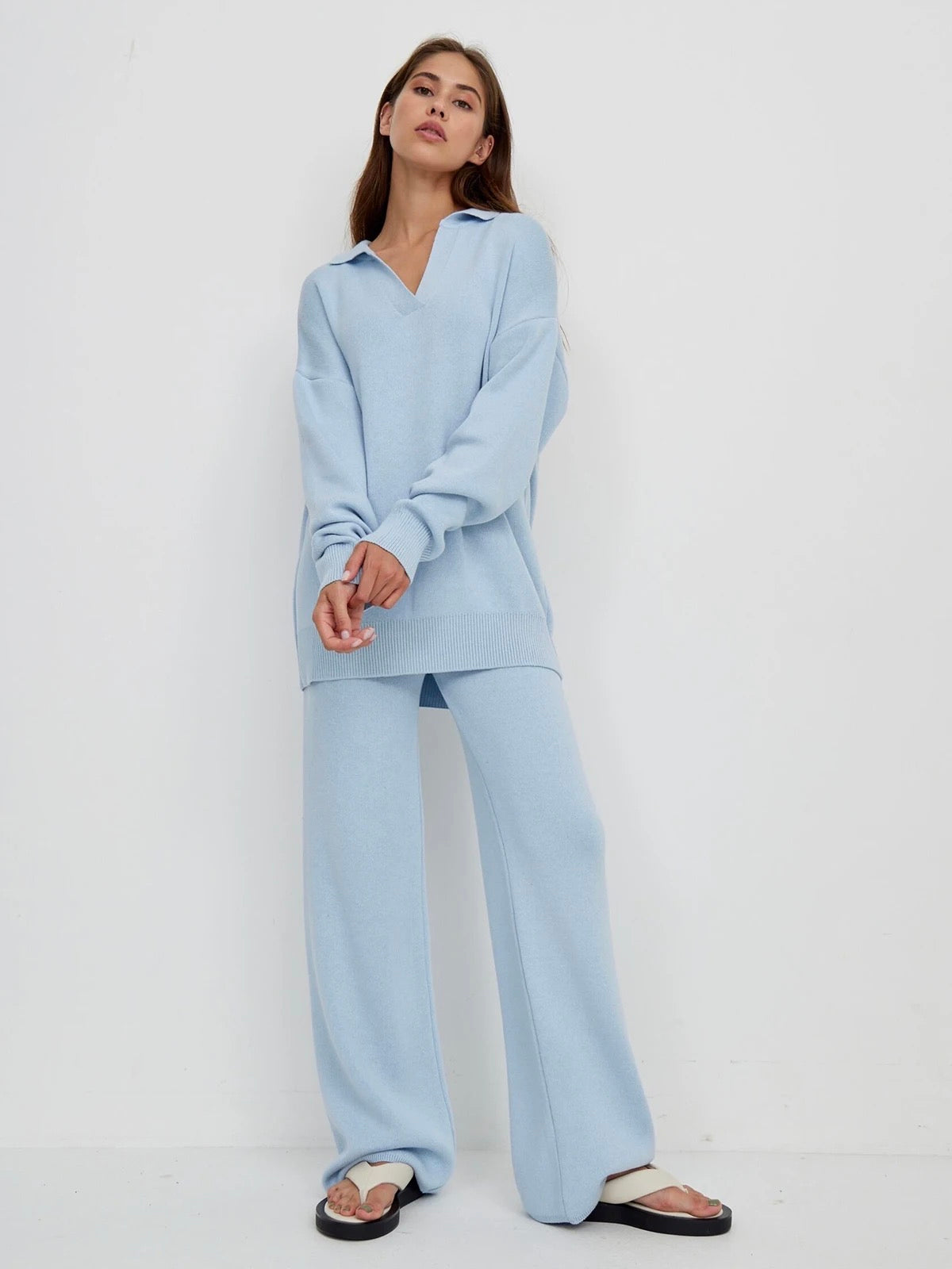 Diana | Wide Leg Polo Two Piece