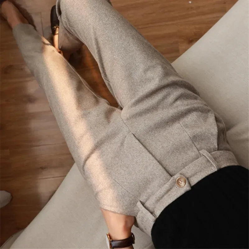 WoolBlend | Highwaist Pantalon