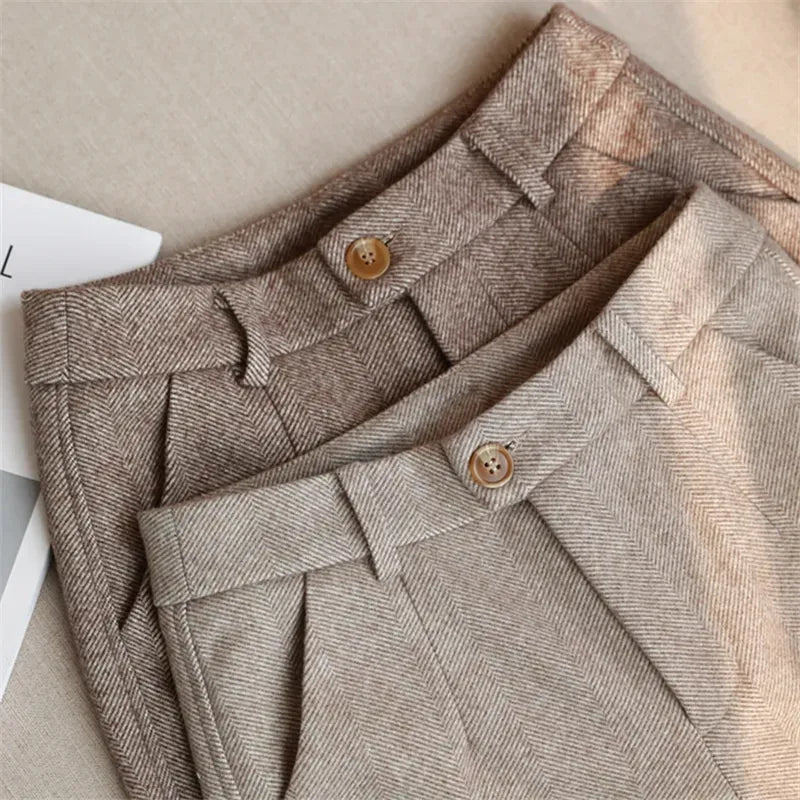 WoolBlend | Highwaist Pantalon