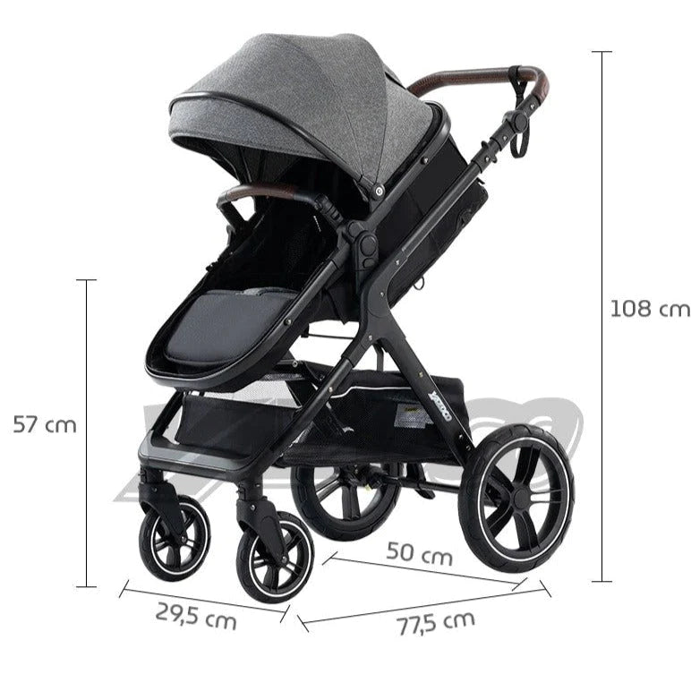 3 in 1 Kinderwagen | Stijlvol, Veilig en Veelzijdig