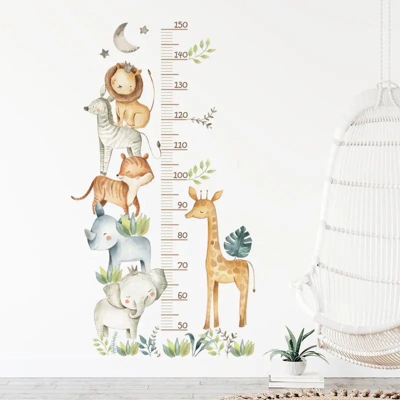 Dieren Groeimeter | Muursticker