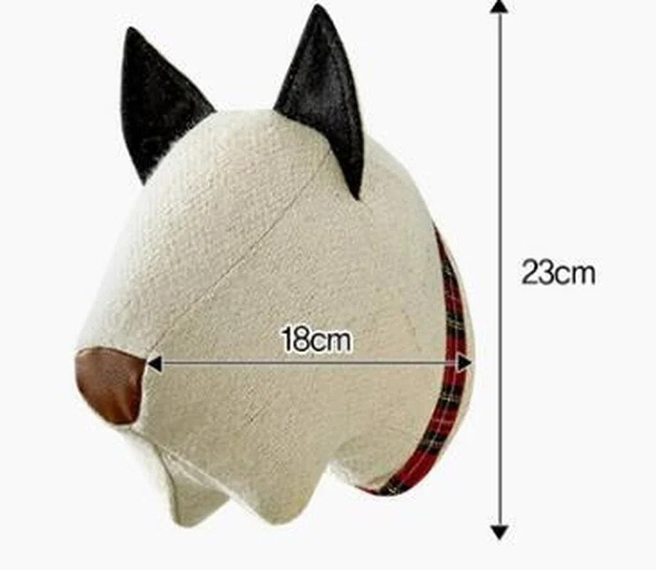 Pluche Dierenkop | Muurdecoratie