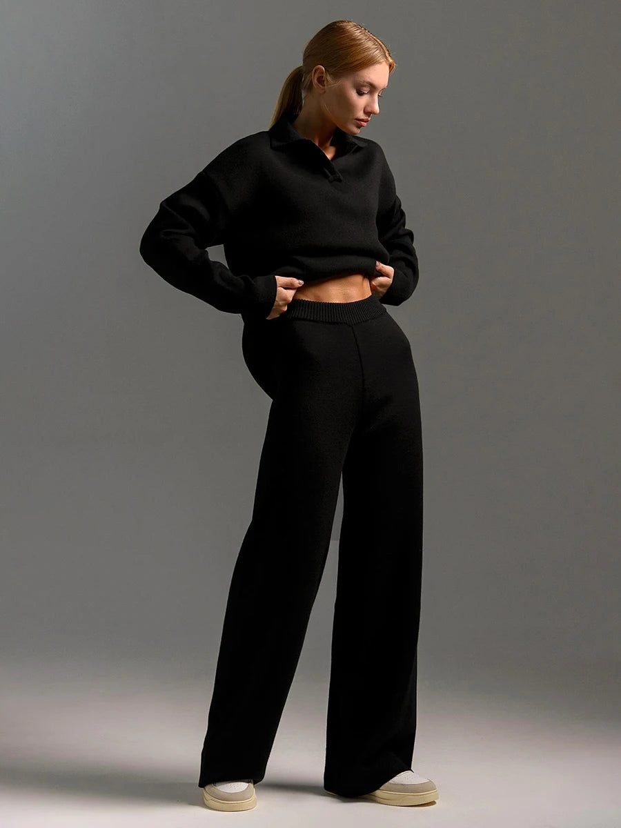 Diana | Wide Leg Polo Two Piece