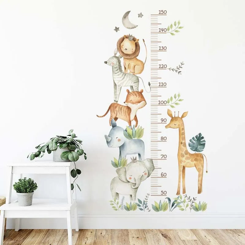 Dieren Groeimeter | Muursticker