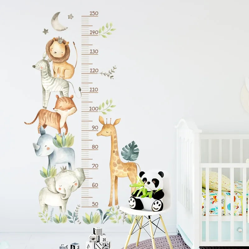 Dieren Groeimeter | Muursticker