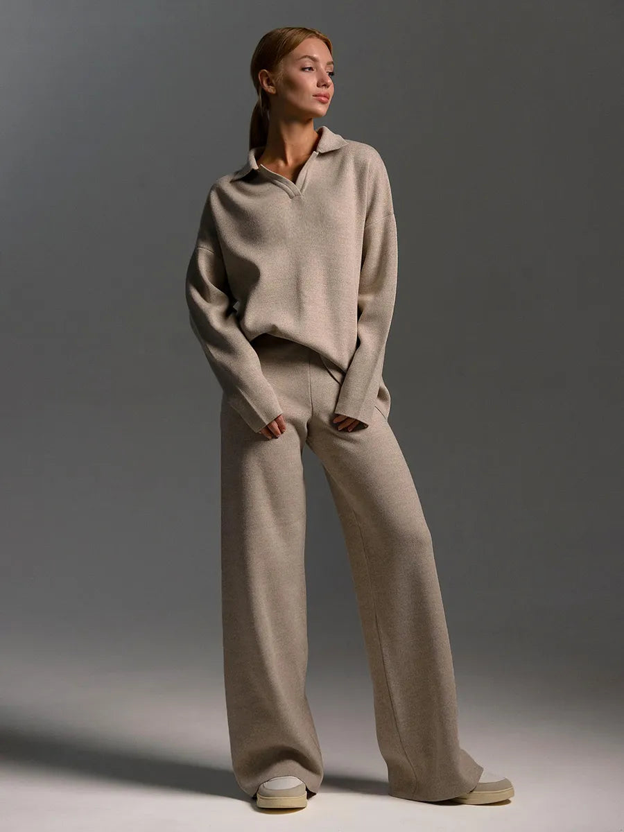 Diana | Wide Leg Polo Two Piece