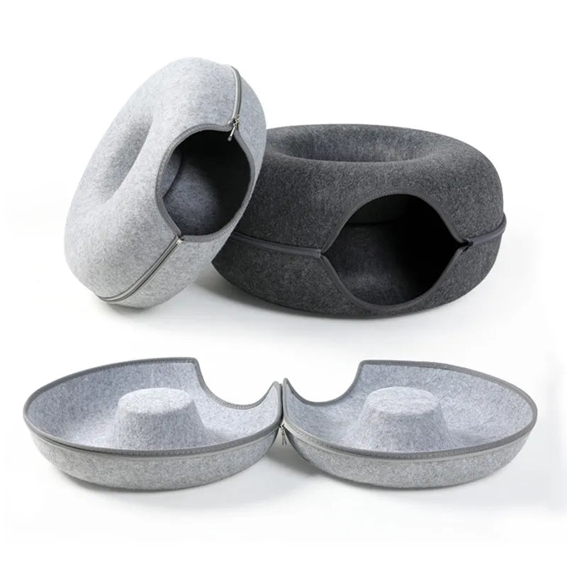CozyNest | Donutvormige Kattenbed