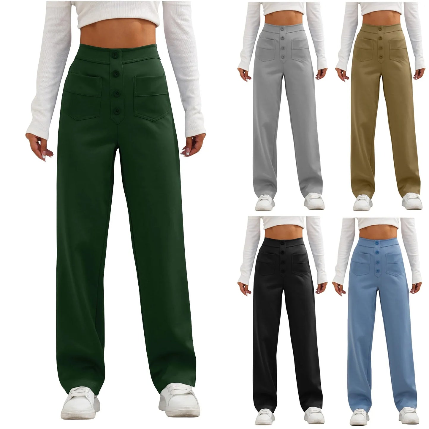 Eva | Elegante High-Waisted Broek