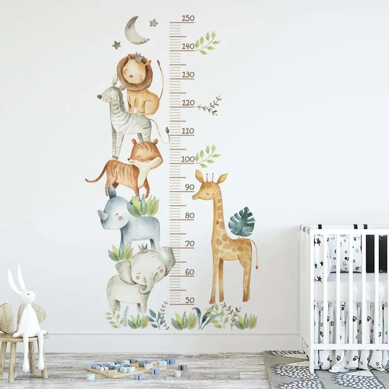 Dieren Groeimeter | Muursticker