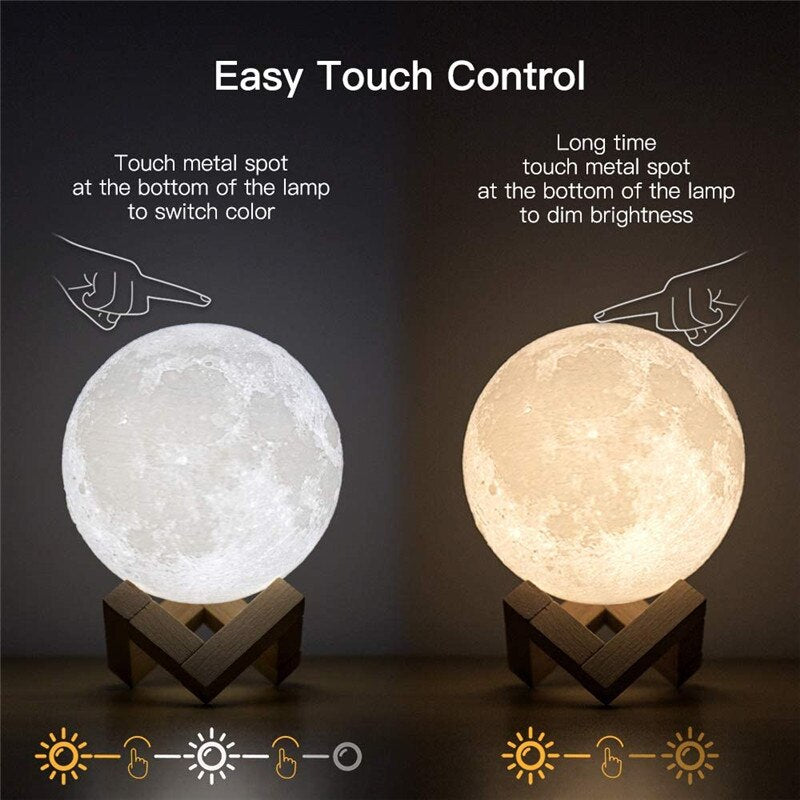 Luna | 3D Geprinte Maanlamp