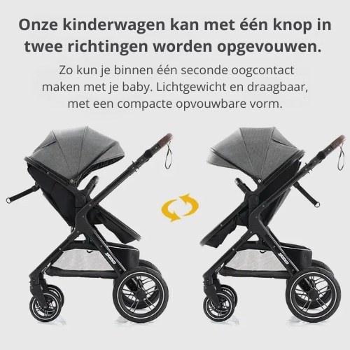 3 in 1 Kinderwagen | Stijlvol, Veilig en Veelzijdig