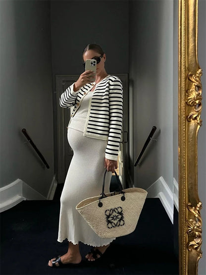 Tess | Striped Knit Two Piece