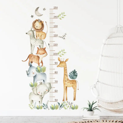 Dieren Groeimeter |  Muursticker