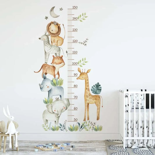 Dieren Groeimeter |  Muursticker