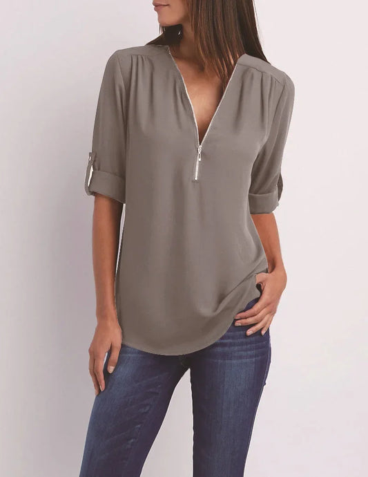 Olivia | Alledaagse Blouse