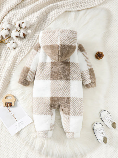 Oat | Zachte Geruite Onesie