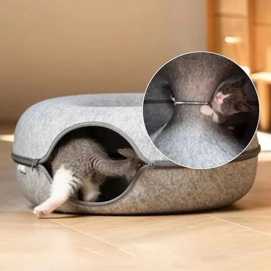 CozyNest | Donutvormige Kattenbed