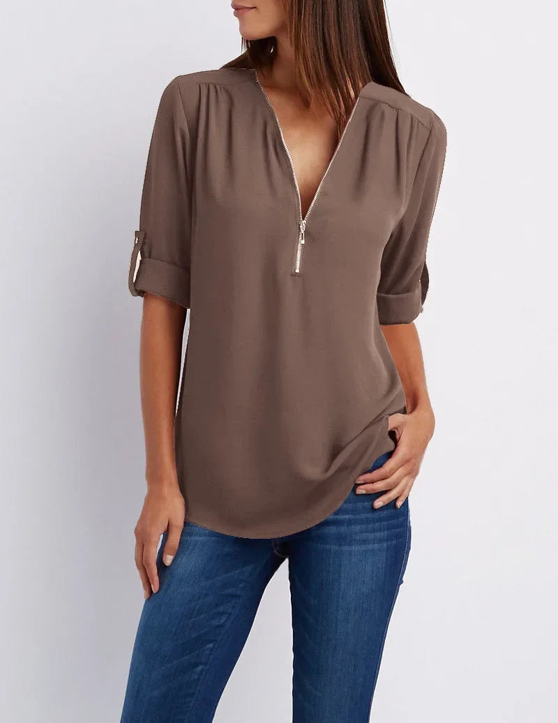 Olivia | Alledaagse Blouse