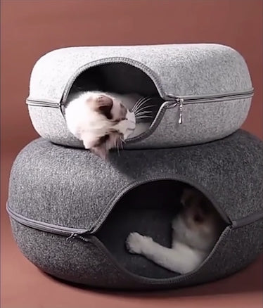 CozyNest | Donutvormige Kattenbed
